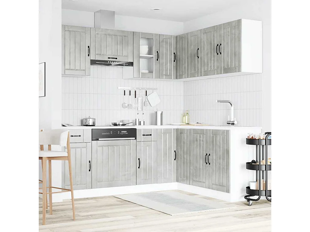 Kalmar 11-teiliges Küchenschrank-Set aus Holzwerkstoff