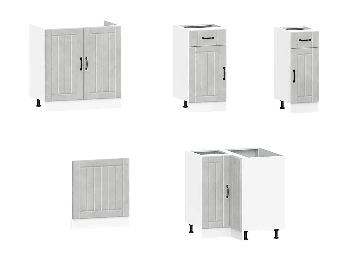 Kalmar 11-teiliges Küchenschrank-Set aus Holzwerkstoff