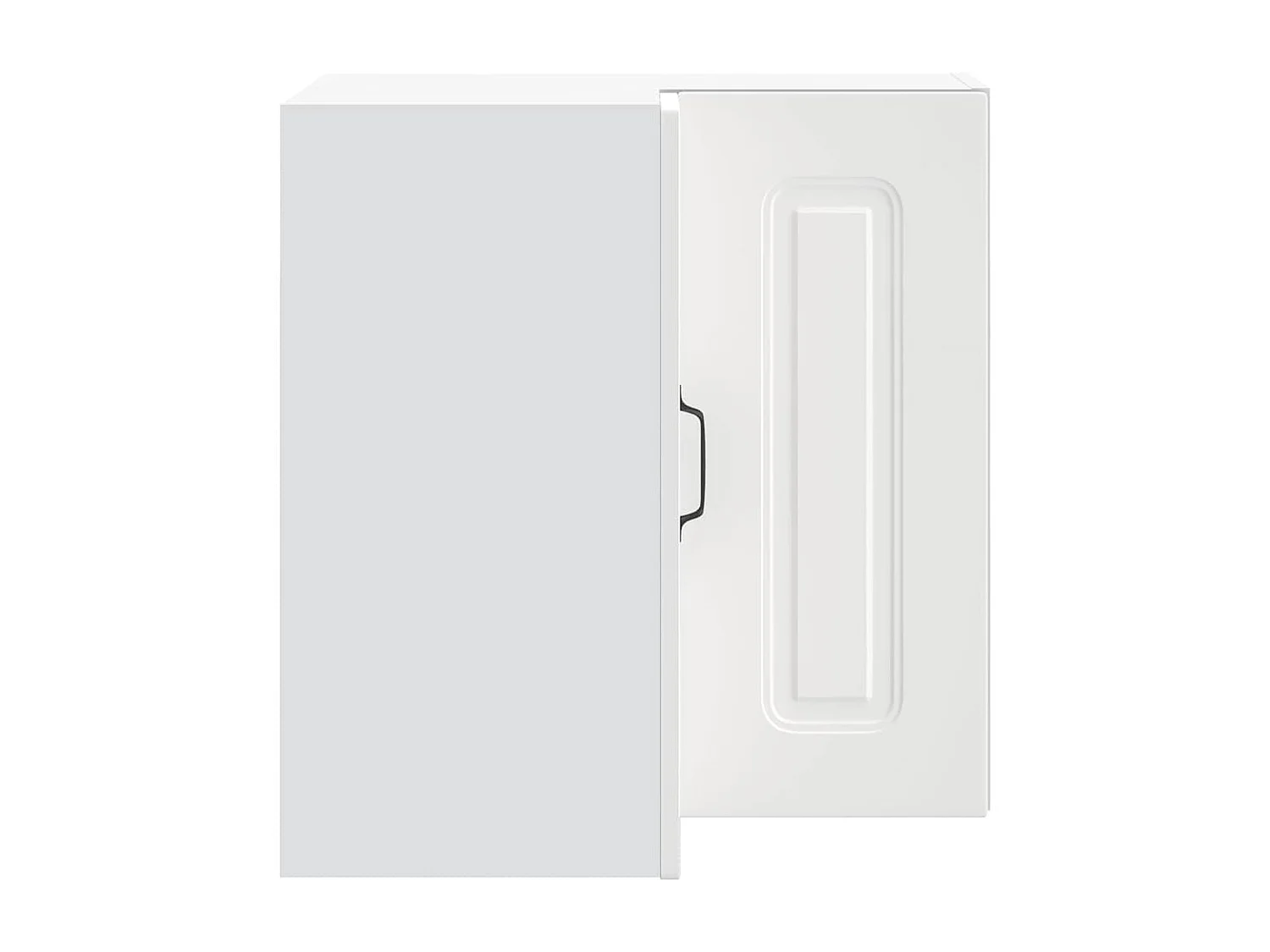 Armoire murale d'angle de cuisine Kalmar blanc bois ingénierie