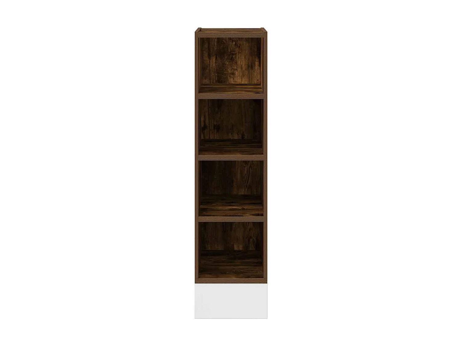 Armoire de plancher chêne fumé 20x44,5x81,5cm bois d'ingénierie