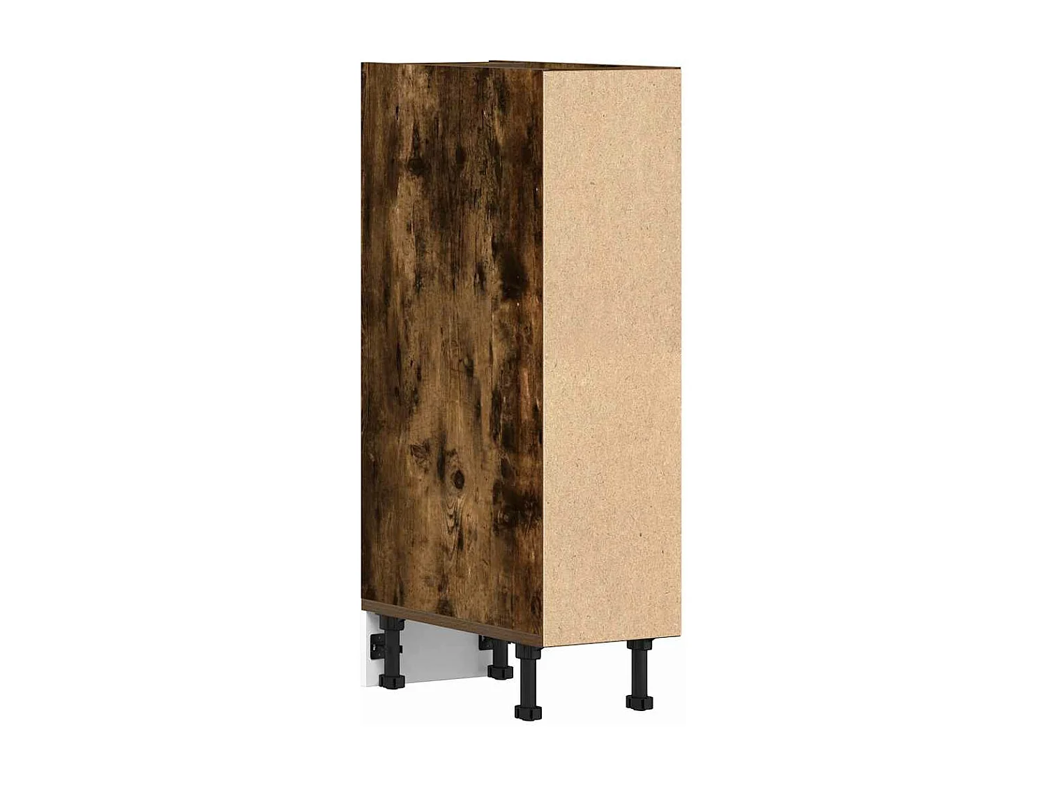 Armoire de plancher chêne fumé 20x44,5x81,5cm bois d'ingénierie