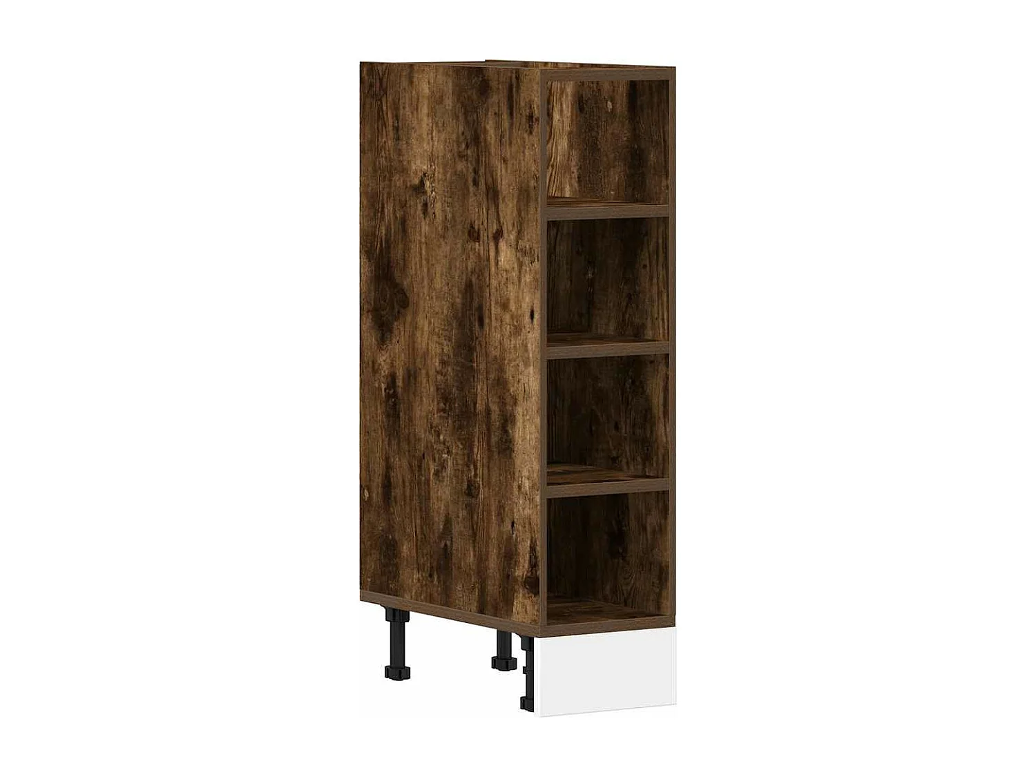 Armoire de plancher chêne fumé 20x44,5x81,5cm bois d'ingénierie