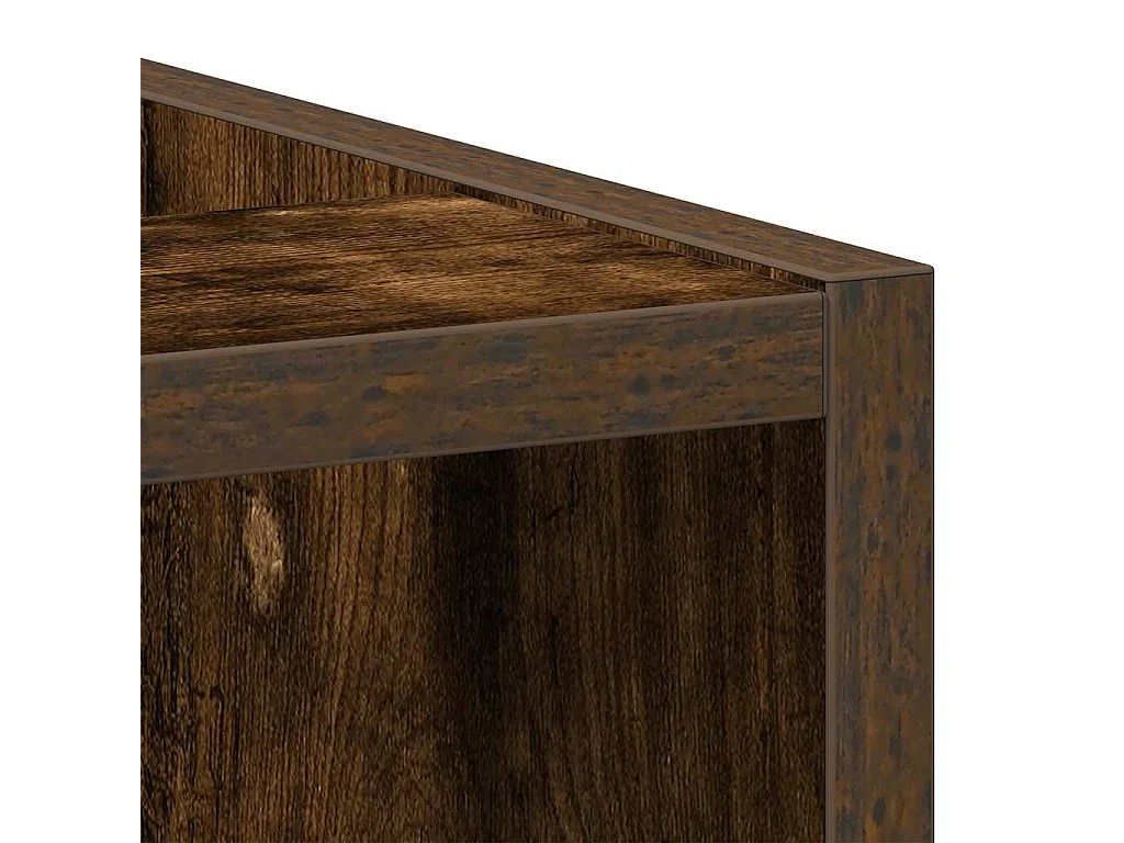 Armoire de plancher chêne fumé 20x44,5x81,5cm bois d'ingénierie