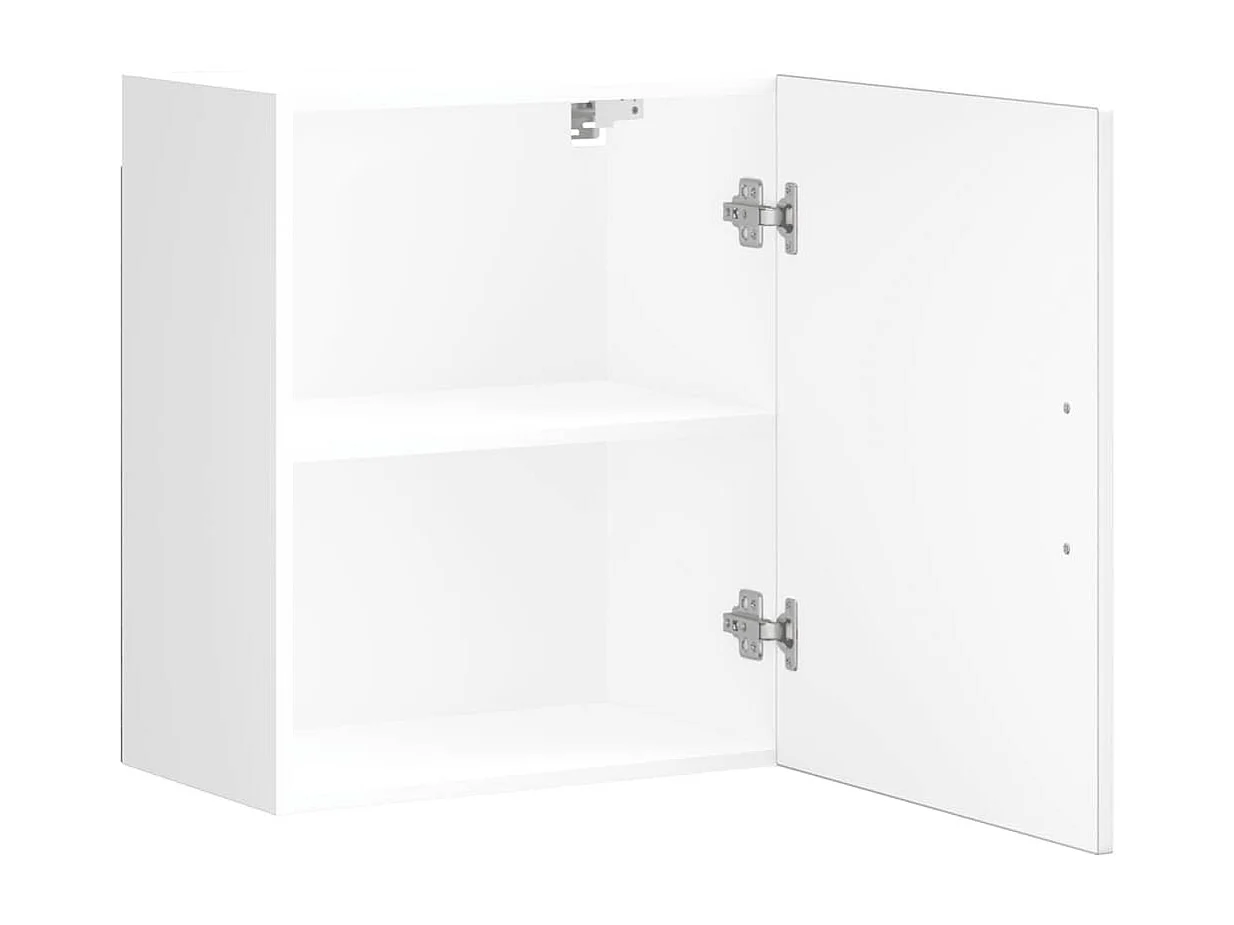 Armoires murales de cuisine 2 pcs Porto blanc bois d'ingénierie