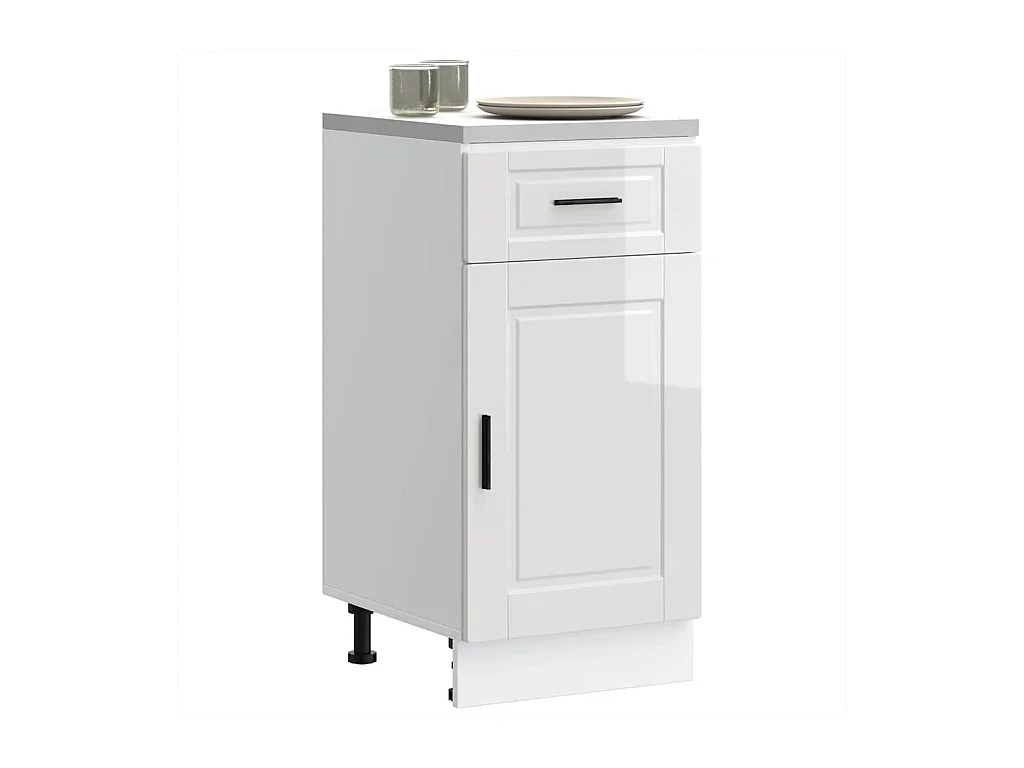 Mobile da cucina in legno ingegnerizzato lucido bianco Porto