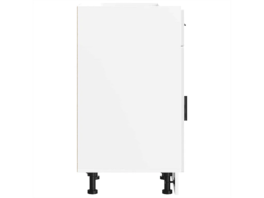 Armoire de cuisine Porto blanc brillant bois ingénierie