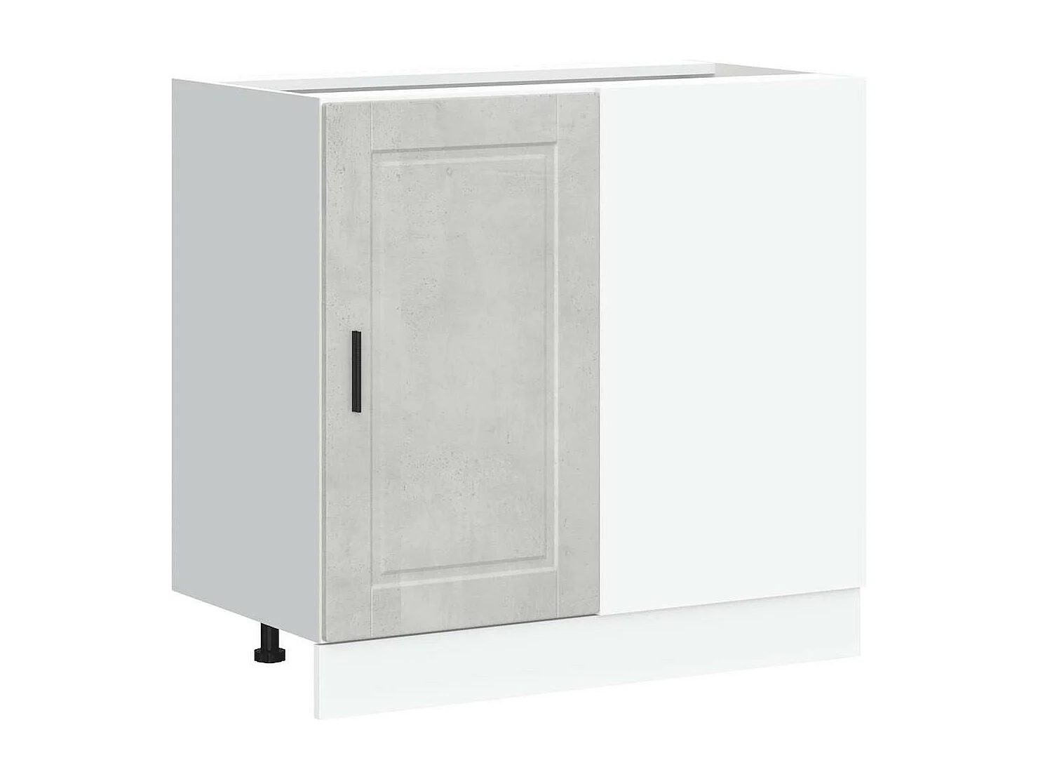 Armoire de cuisine Porto gris béton bois d'ingénierie