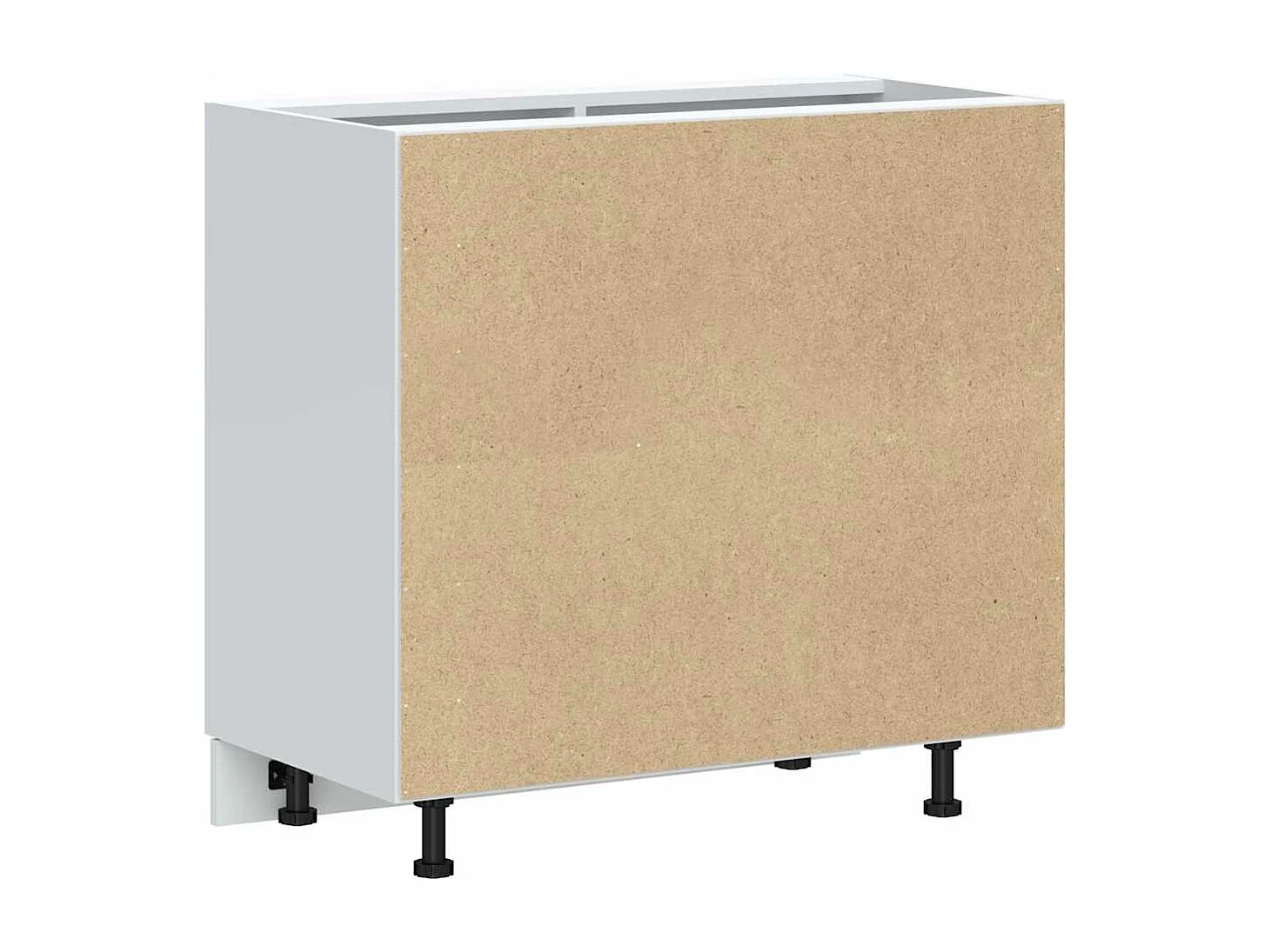 Armoire de cuisine Porto gris béton bois d'ingénierie