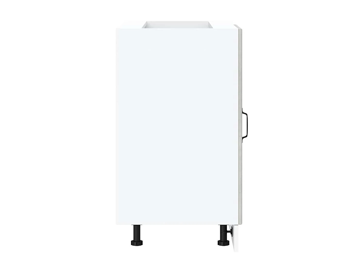 Armoire de cuisine Porto gris béton bois d'ingénierie