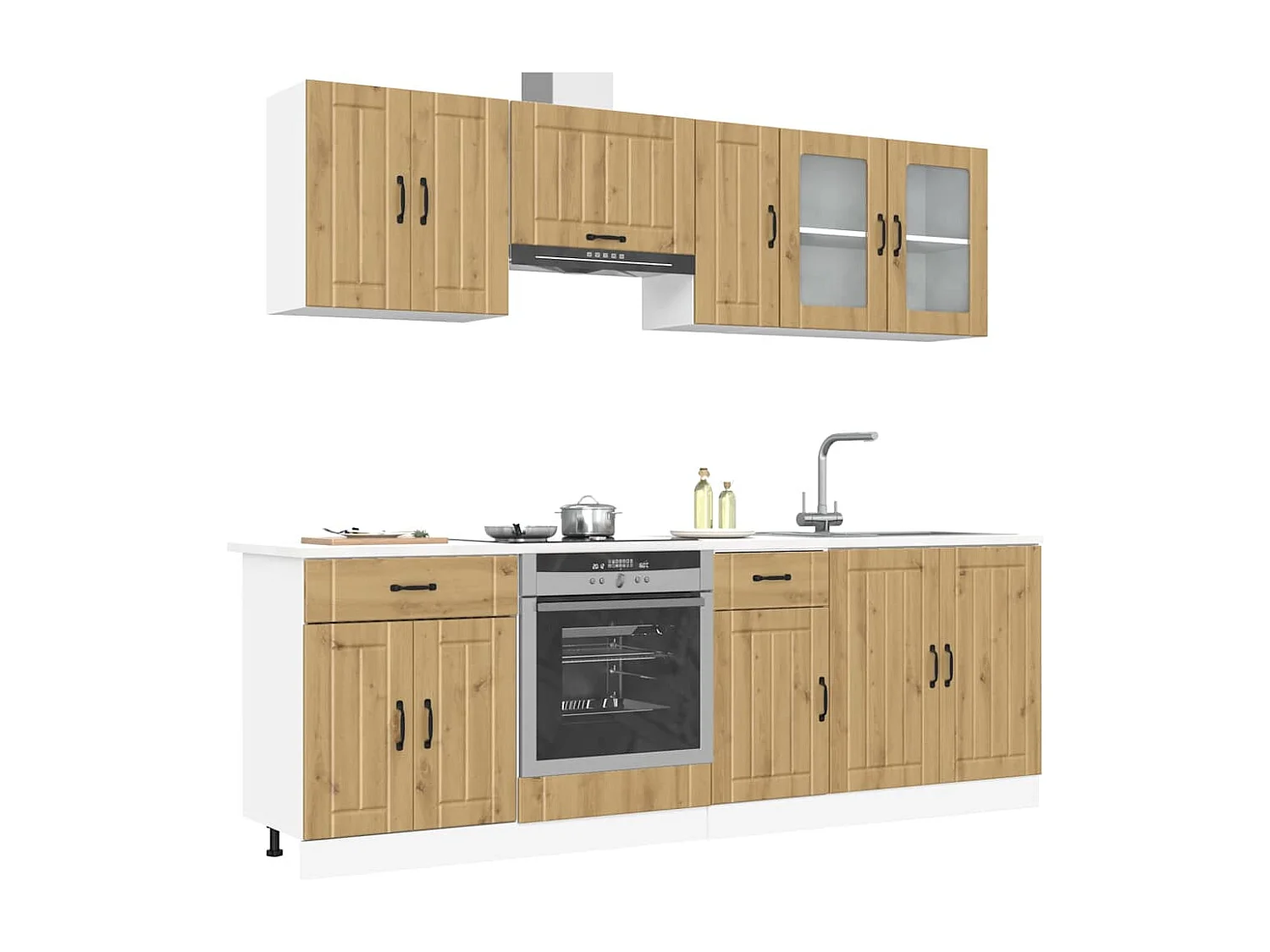 Ensemble d'armoires de cuisine 8 pcs Kalmar bois d'ingénierie