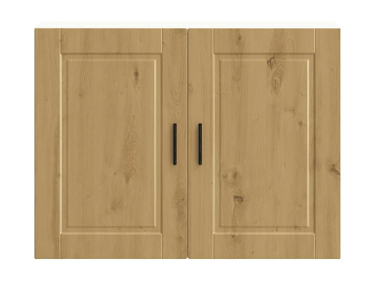 Mueble de pared de cocina Porto de roble fabricado artesanalmente en madera de ingeniería