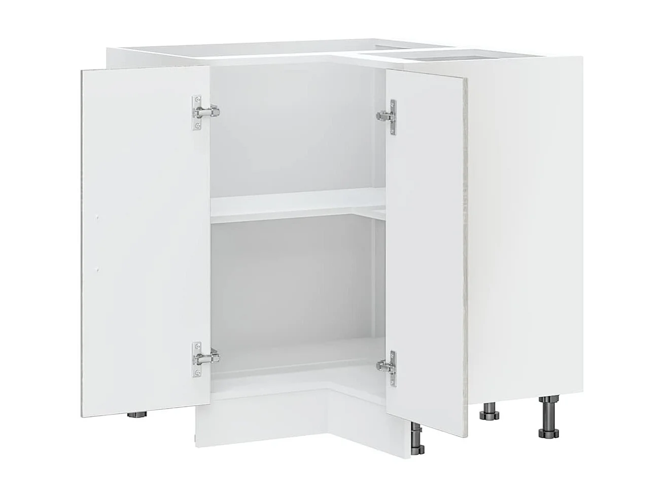 Gabinete de canto de cozinha em madeira projetada Kalmar Sonoma Gray