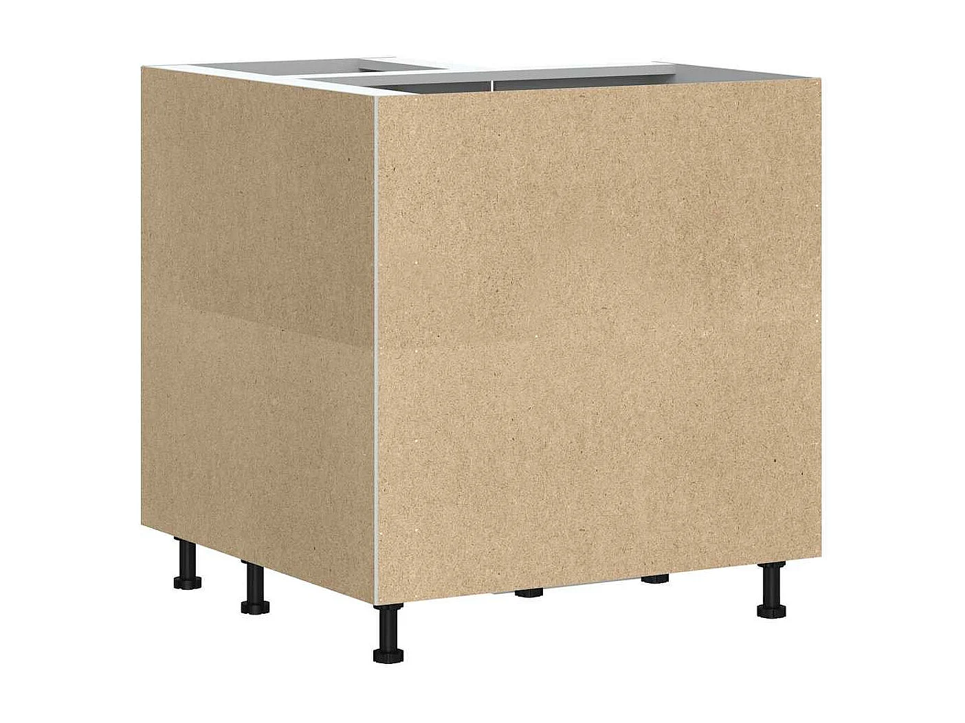 Gabinete de canto de cozinha em madeira projetada Kalmar Sonoma Gray