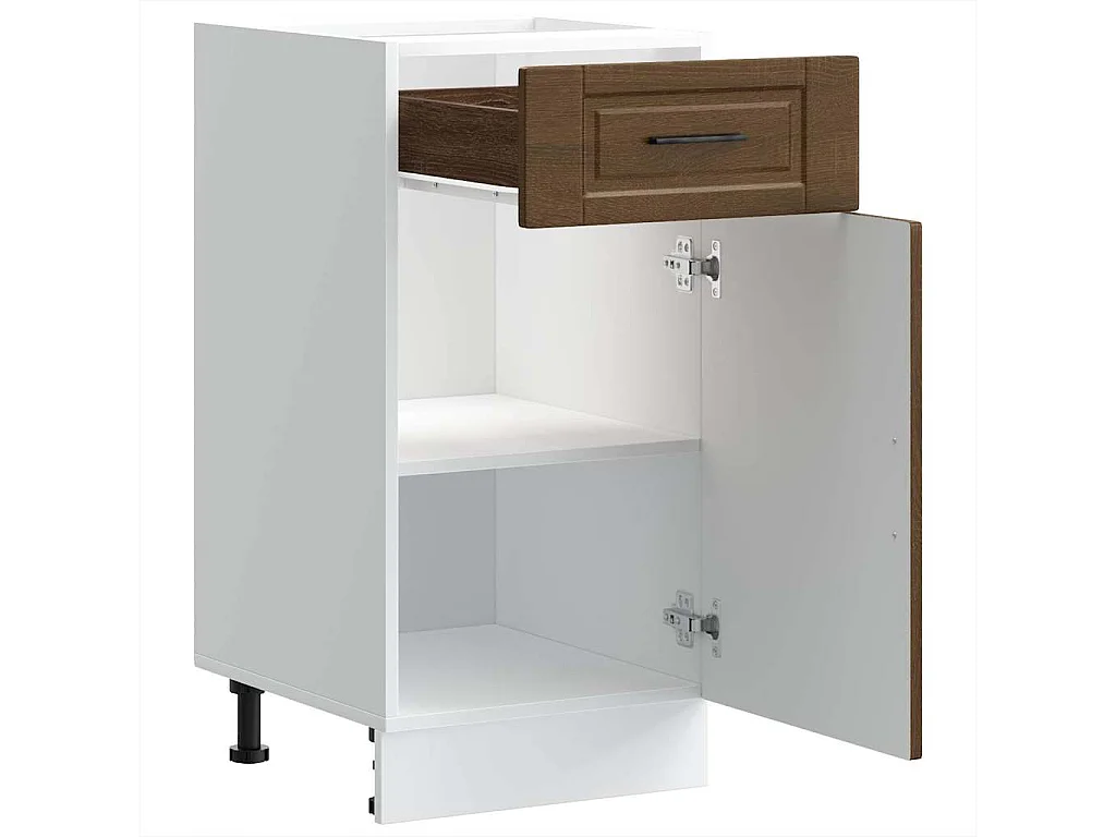 Mobile cucina Porto in rovere marrone legno ingegnerizzato