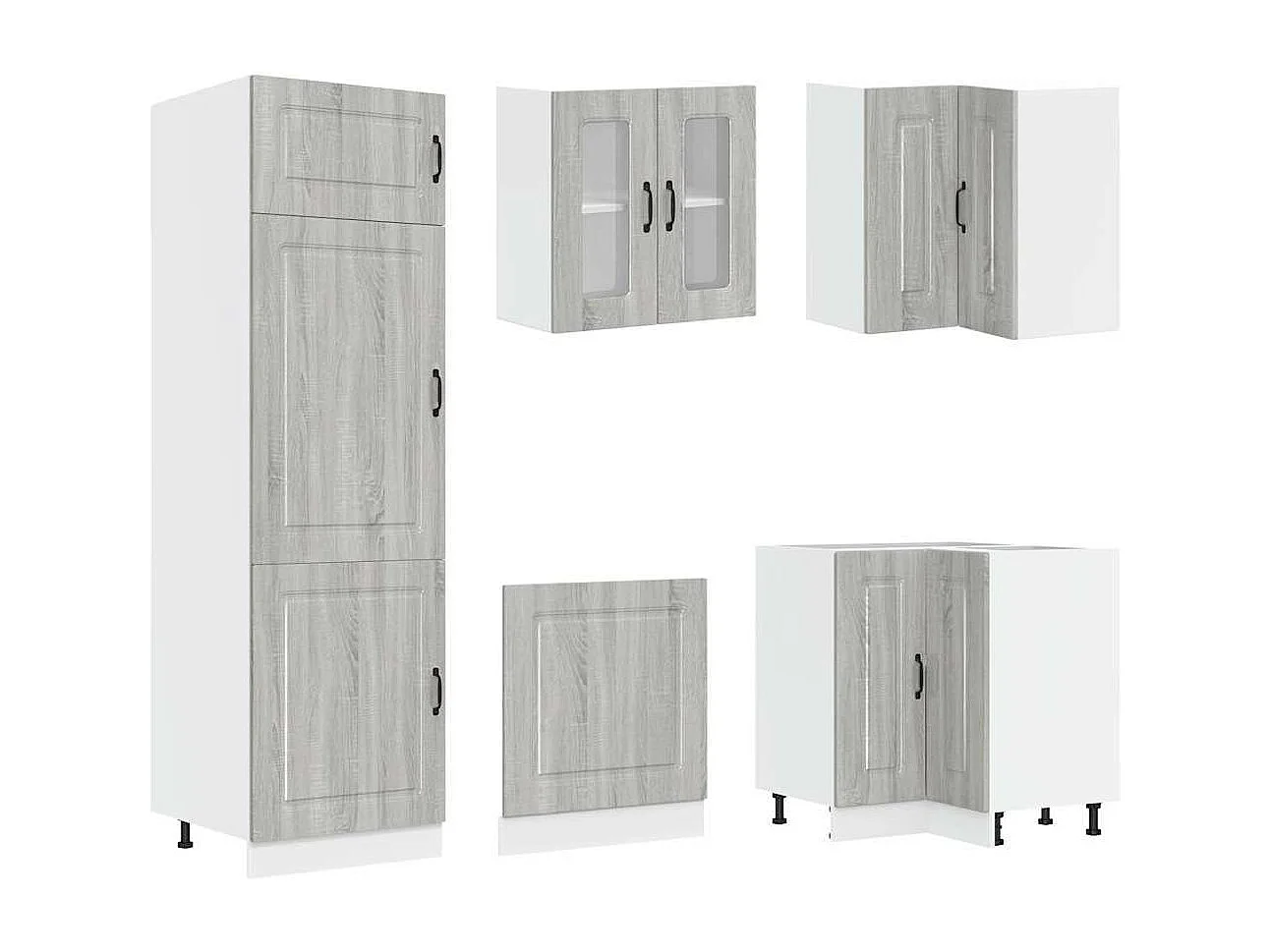 Ensemble d'armoires de cuisine 14 pcs Kalmar bois d'ingénierie