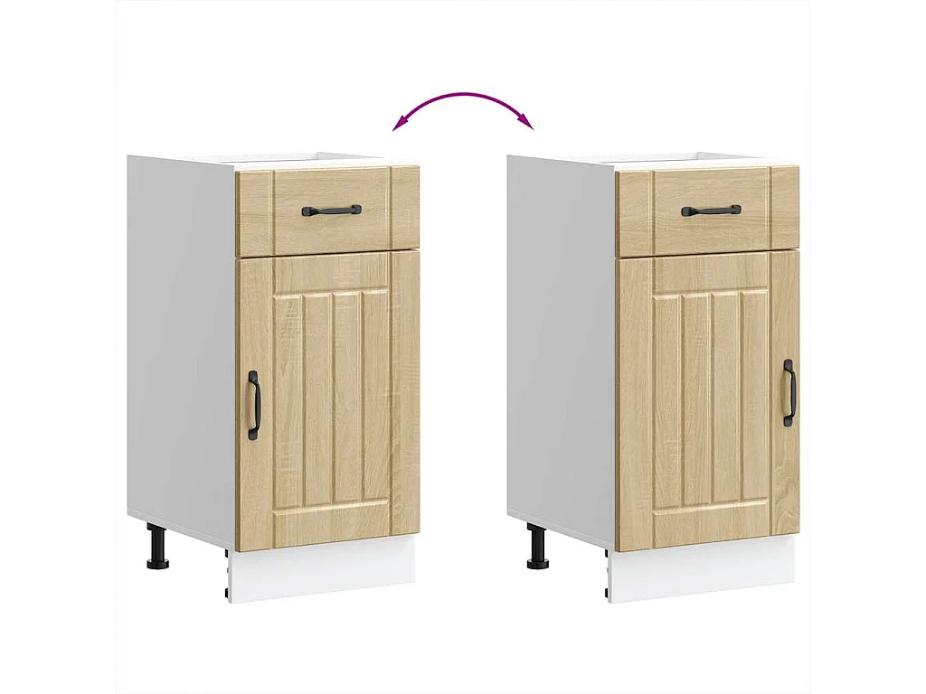 Armoire de cuisine Lucca chêne sonoma bois ingénierie