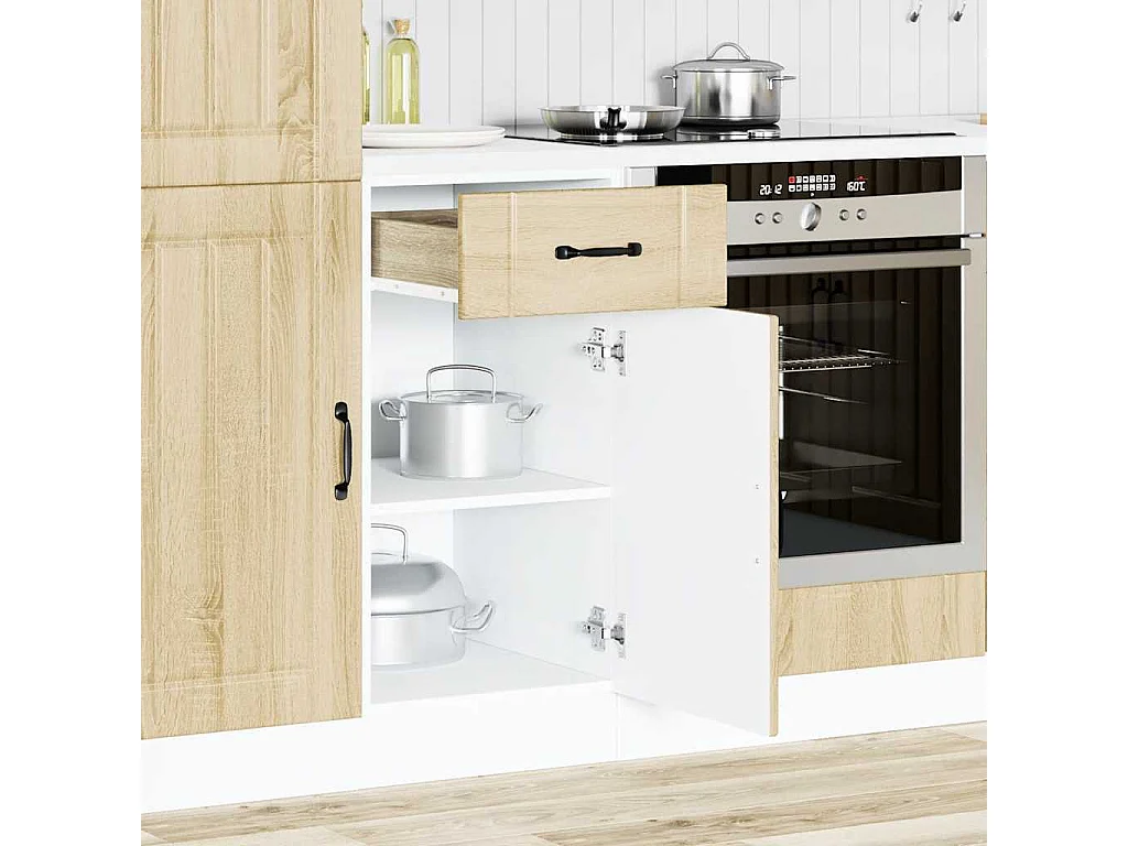 Mobile cucina Lucca in rovere Sonoma in legno ingegnerizzato