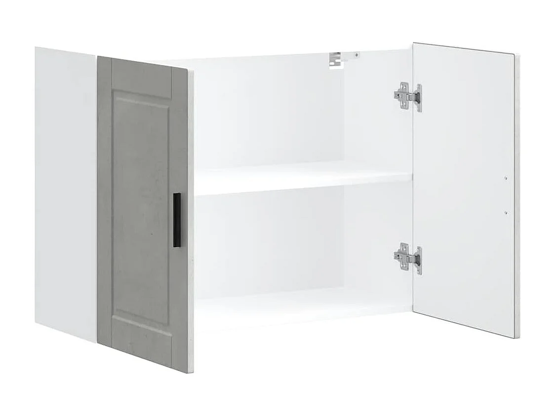 Mobile da cucina in legno ingegnerizzato grigio cemento Porto