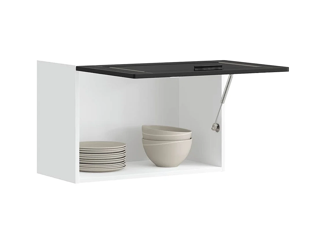 Mobile da cucina in legno ingegnerizzato Porto nero
