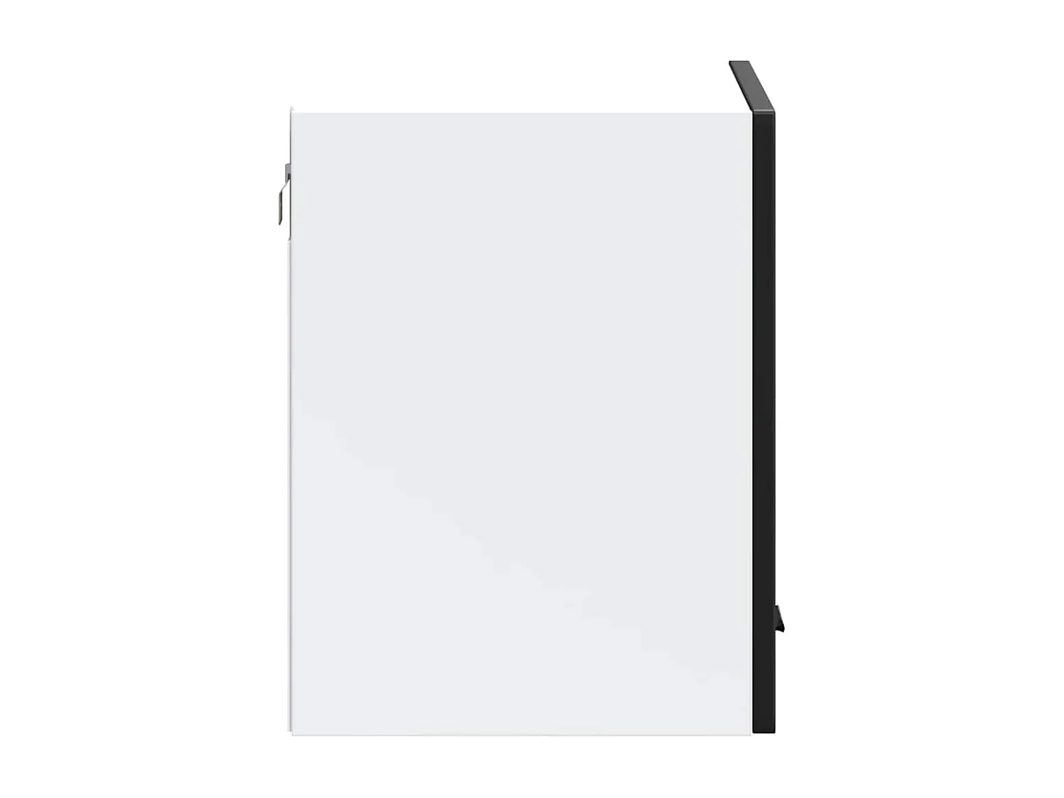 Armoire murale de cuisine Porto noir bois d'ingénierie