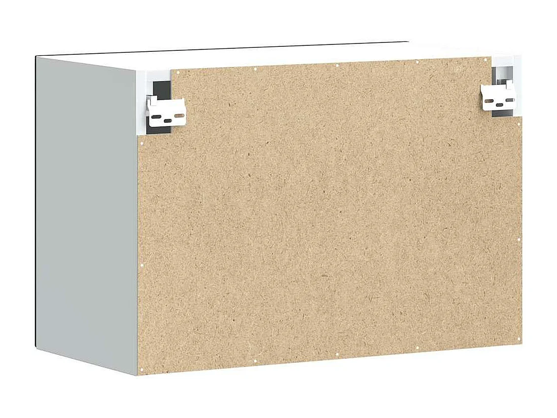 Armoire murale de cuisine Porto noir bois d'ingénierie