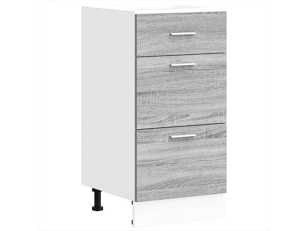 Armoire de plancher sonoma gris 40x46x81,5 cm bois d'ingénierie