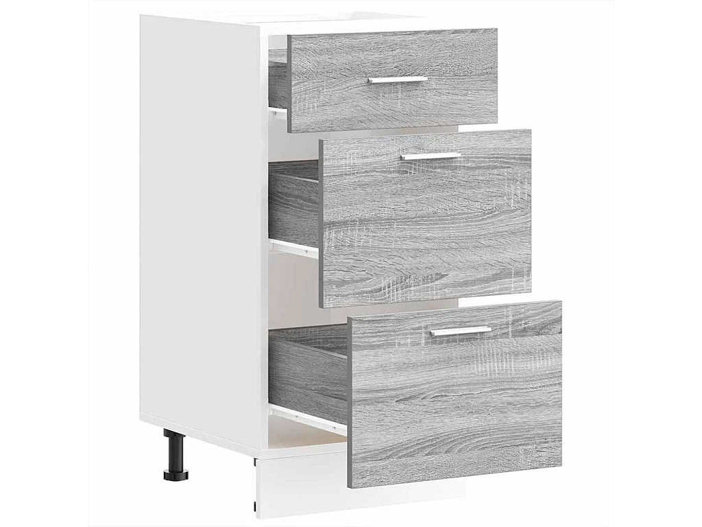 Armoire de plancher sonoma gris 40x46x81,5 cm bois d'ingénierie