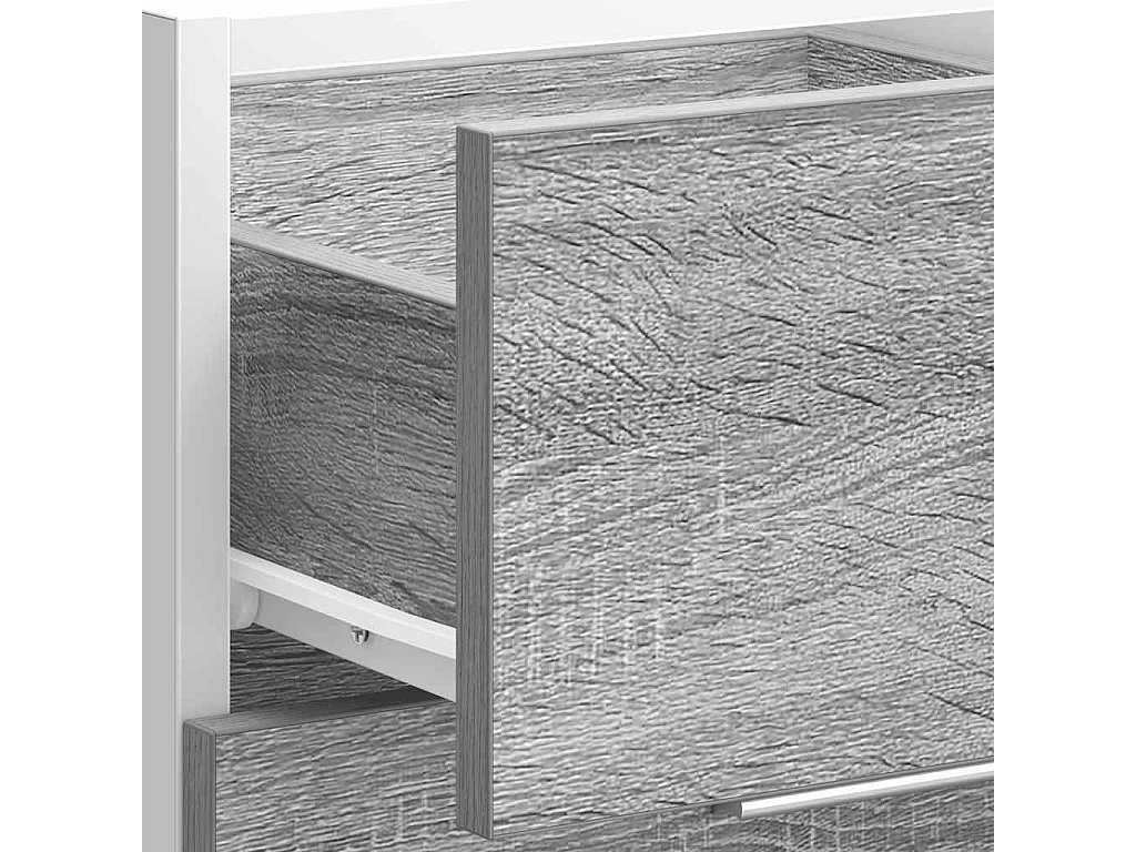 Armoire de plancher sonoma gris 40x46x81,5 cm bois d'ingénierie