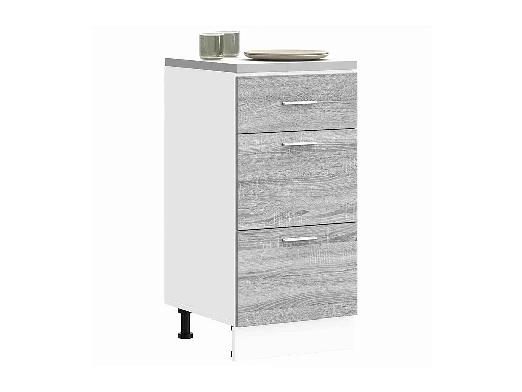 Sonoma Grijze Vloerkast 40x46x81,5 cm Technisch Hout