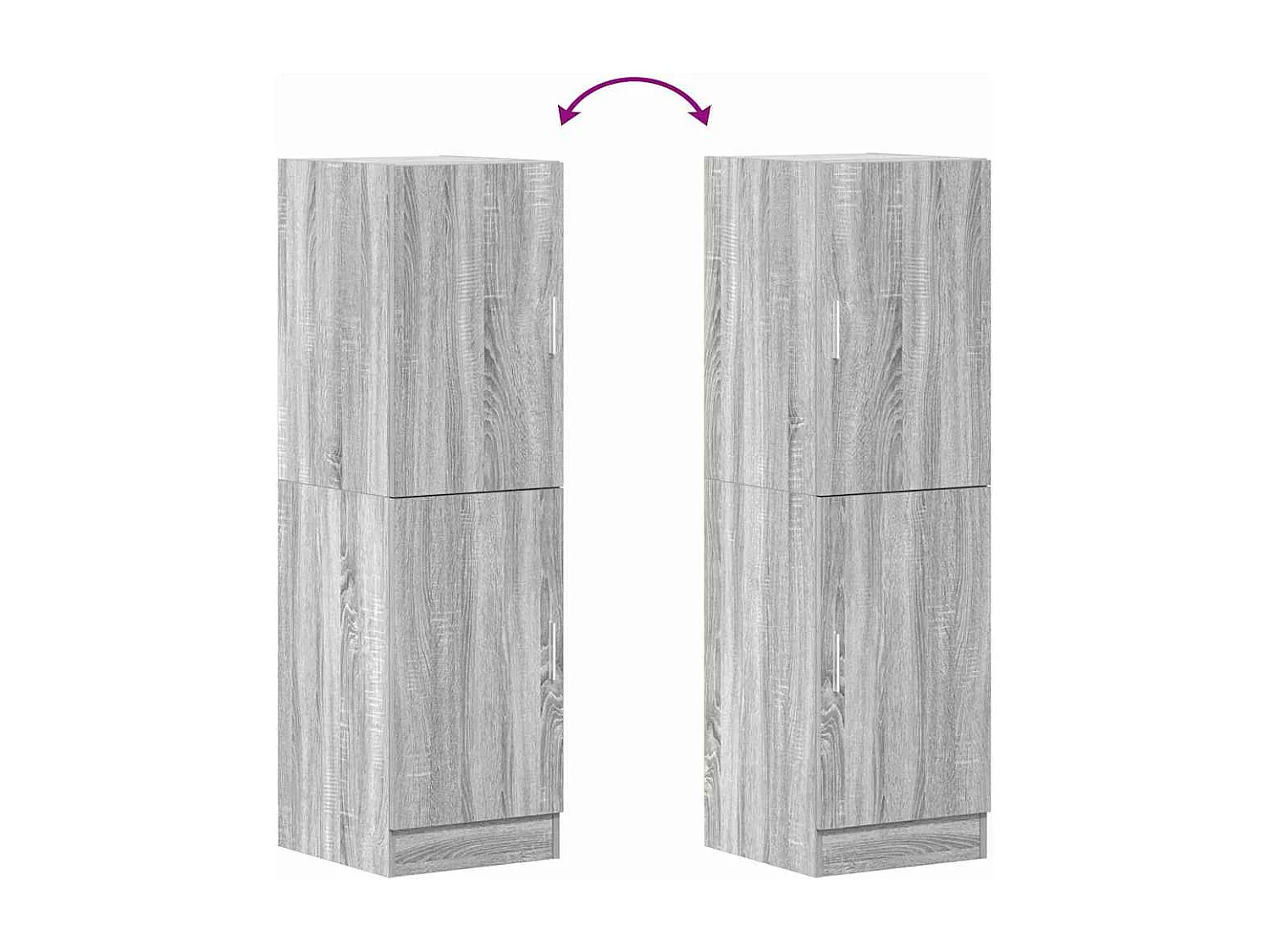 Armoire de cuisine sonoma gris 38x41,5x131,5 cm bois ingénierie