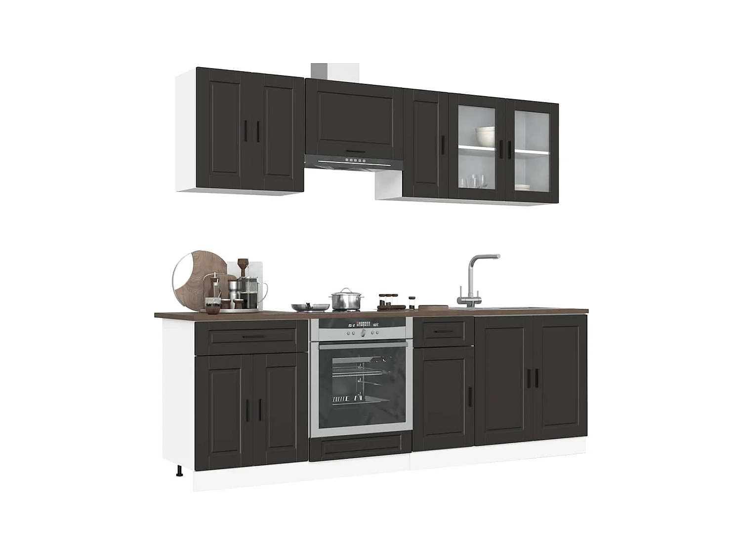 Ensemble d'armoires de cuisine 8 pcs Kalmar bois d'ingénierie