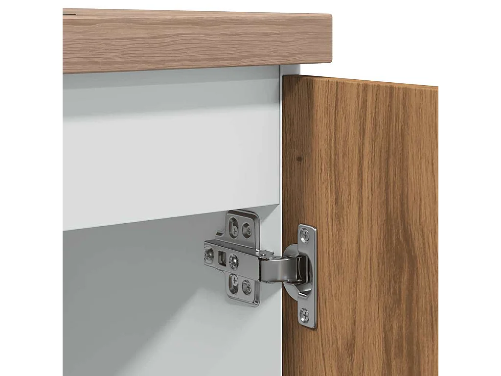 Armoire de plancher d'évier chêne artisanal 80x46x81,5 cm