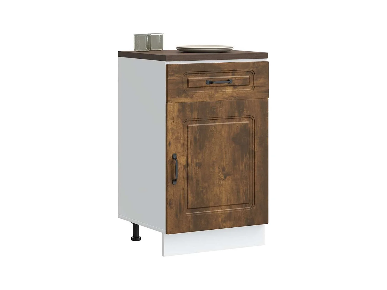 Armoire de cuisine Kalmar chêne fumé bois d'ingénierie