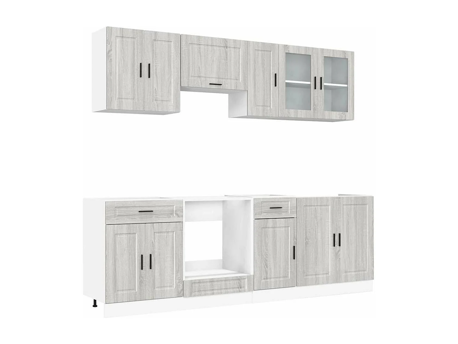 Ensemble d'armoires de cuisine 8 pcs Kalmar bois d'ingénierie