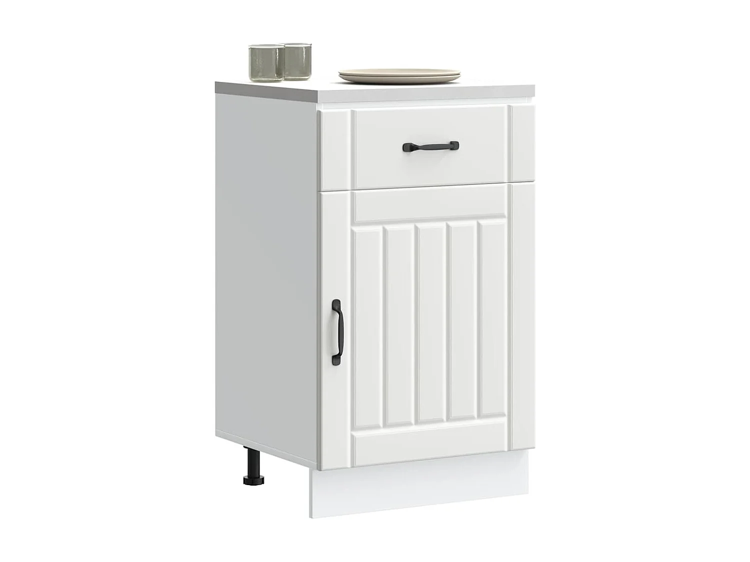 Armoire de cuisine Lucca blanc bois d'ingénierie