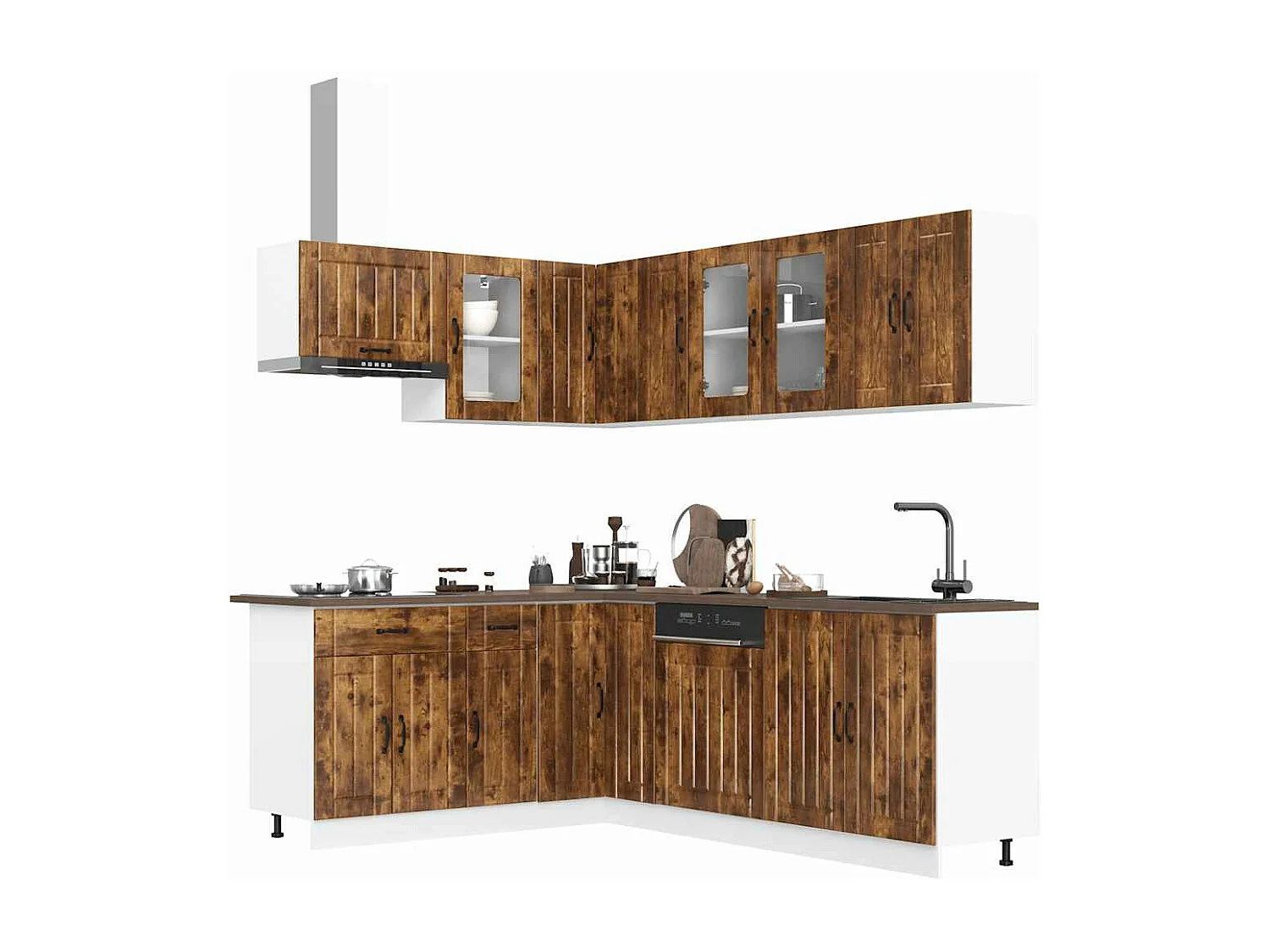 Lucca 11 pezzi set di mobili da cucina in legno ingegnerizzato