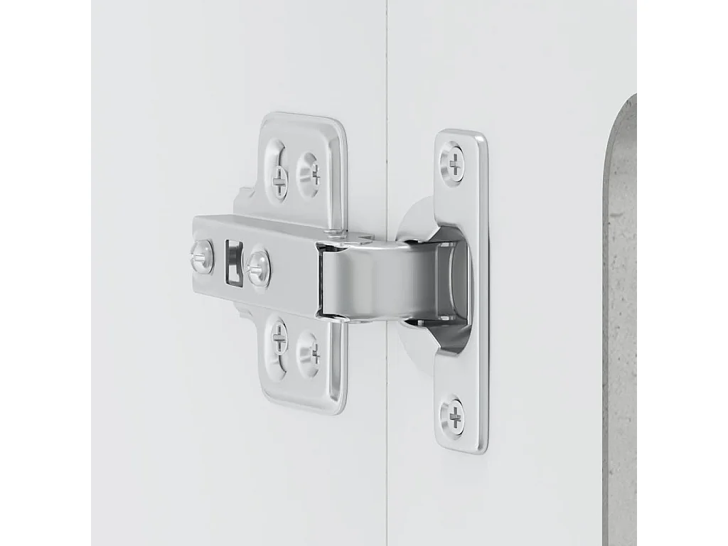 Mobile da cucina Kalmar grigio cemento con anta in vetro