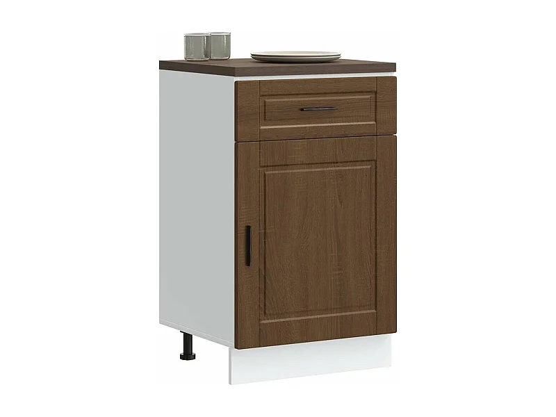 Armário de cozinha Porto carvalho castanho madeira de engenharia