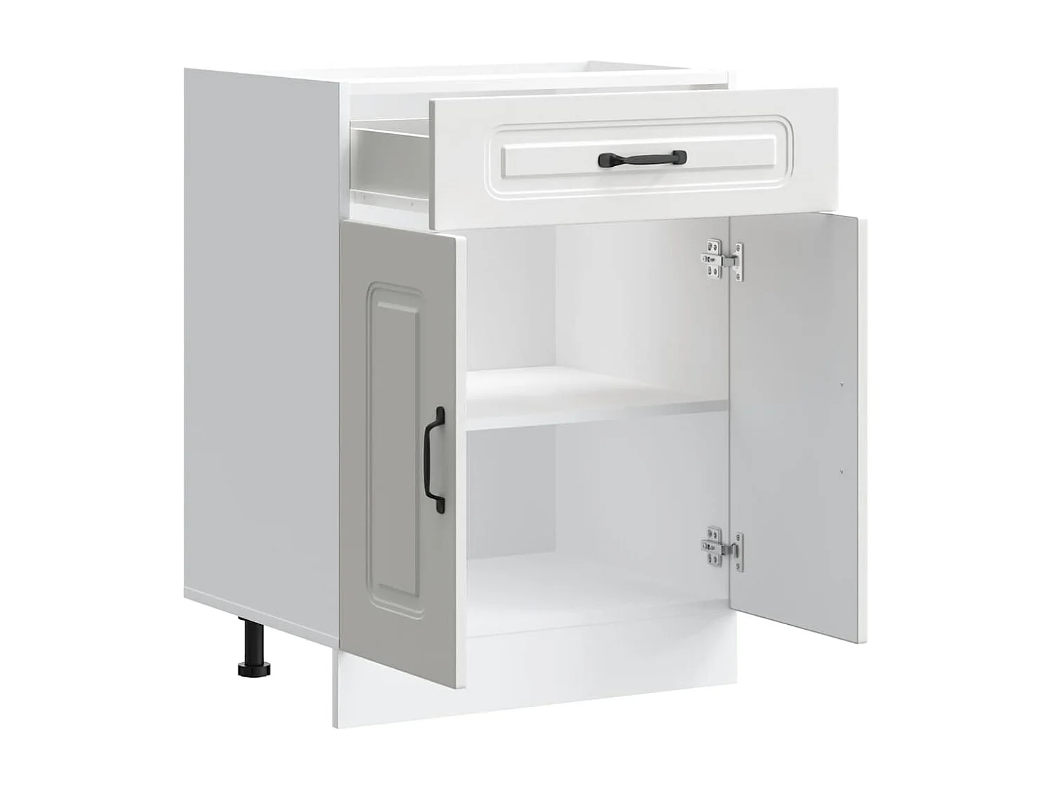 Gabinete de cocina de madera de ingeniería blanca Kalmar