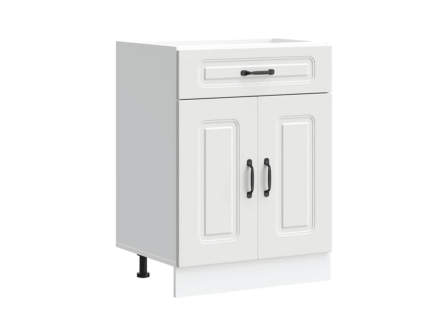 Armoire de cuisine Kalmar blanc bois d'ingénierie