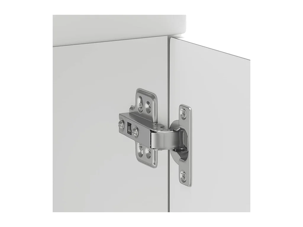 Armoire de cuisine Kalmar blanc bois d'ingénierie