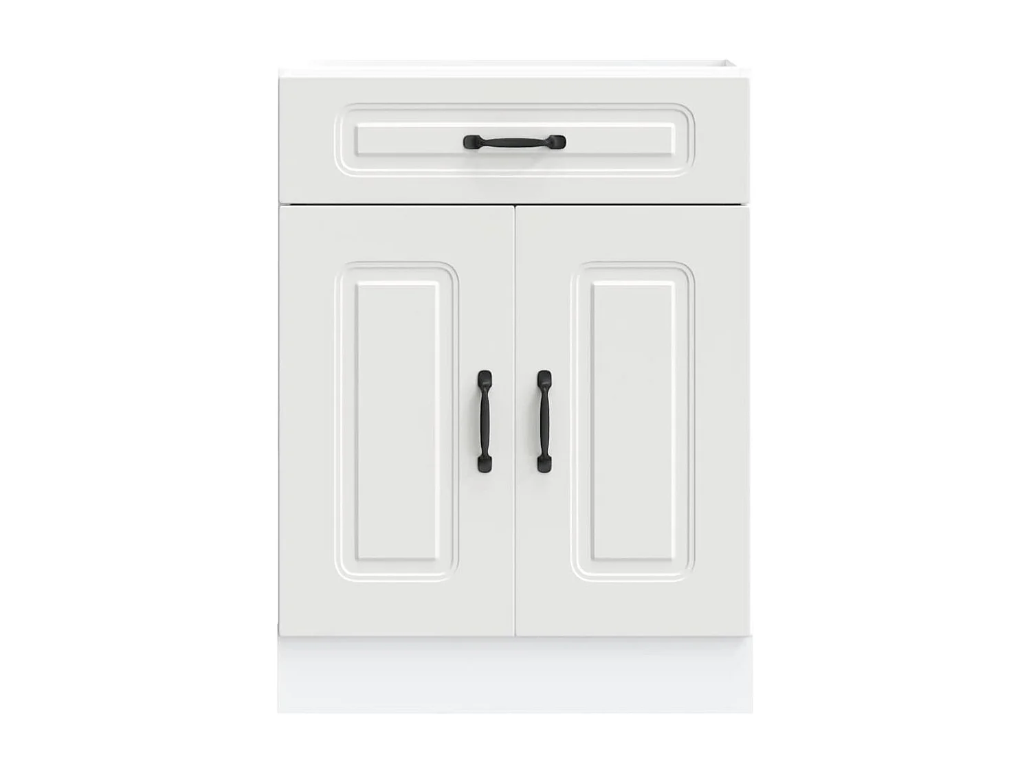 Armoire de cuisine Kalmar blanc bois d'ingénierie
