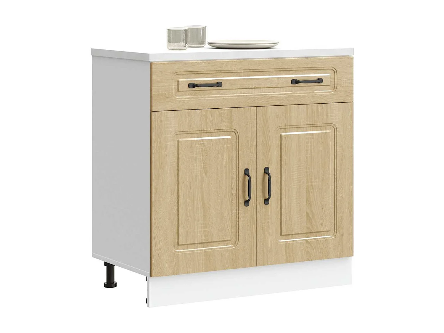 Armoire de cuisine Kalmar chêne sonoma bois d'ingénierie