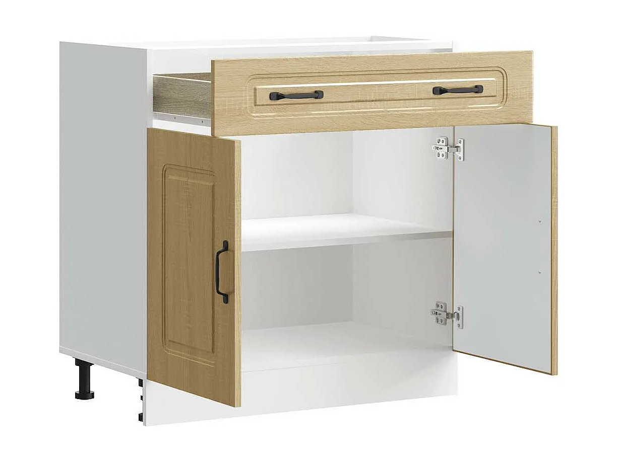 Armoire de cuisine Kalmar chêne sonoma bois d'ingénierie