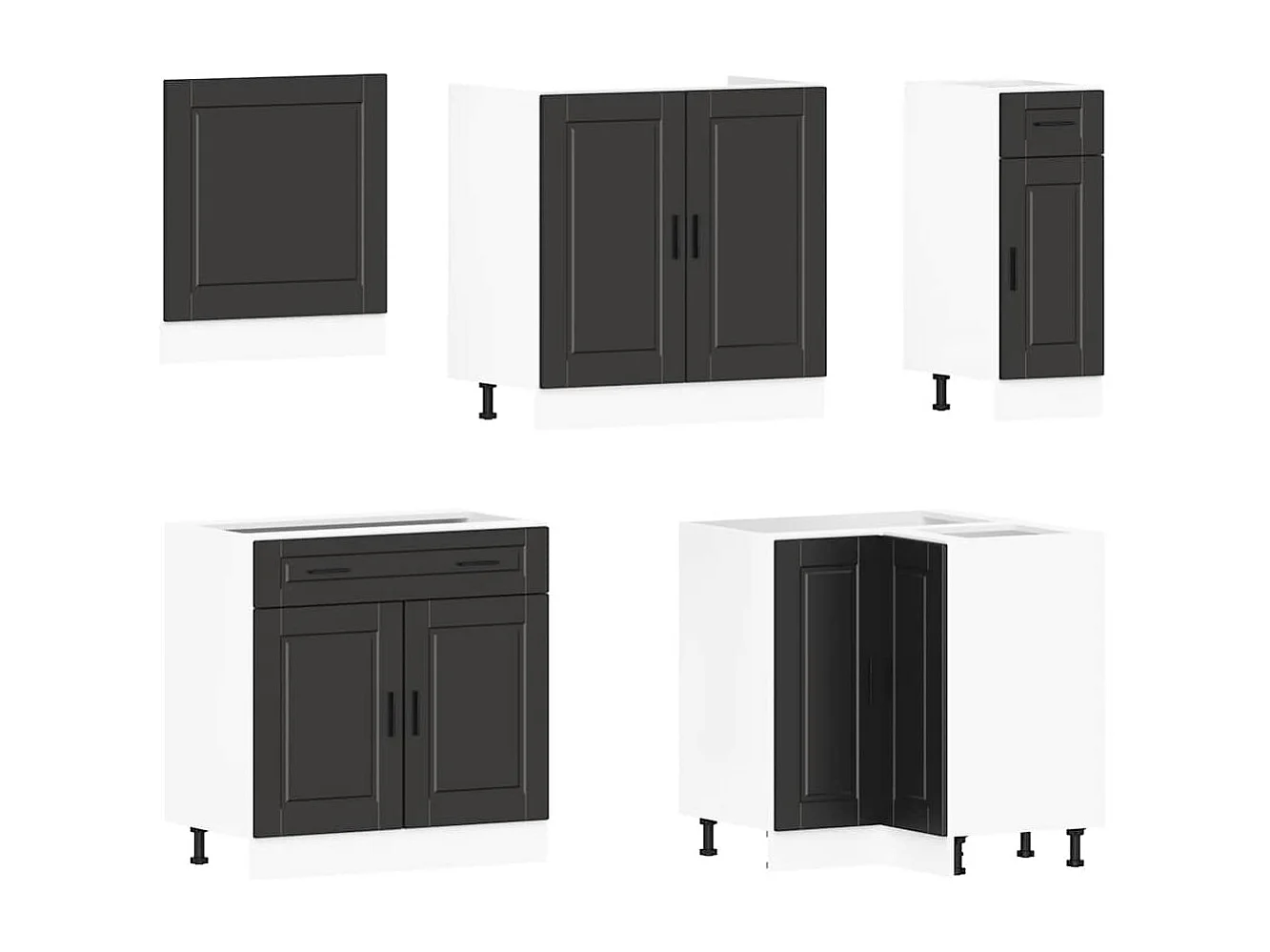 Ensemble d'armoires de cuisine 11 pcs Porto bois d'ingénierie