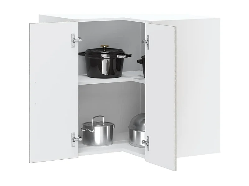 Mobiletto angolare da parete per cucina Lucca Sonoma Grey