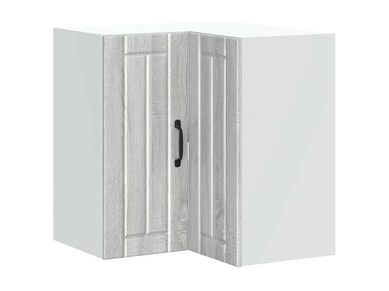 Armoire d'angle murale de cuisine Lucca sonoma gris