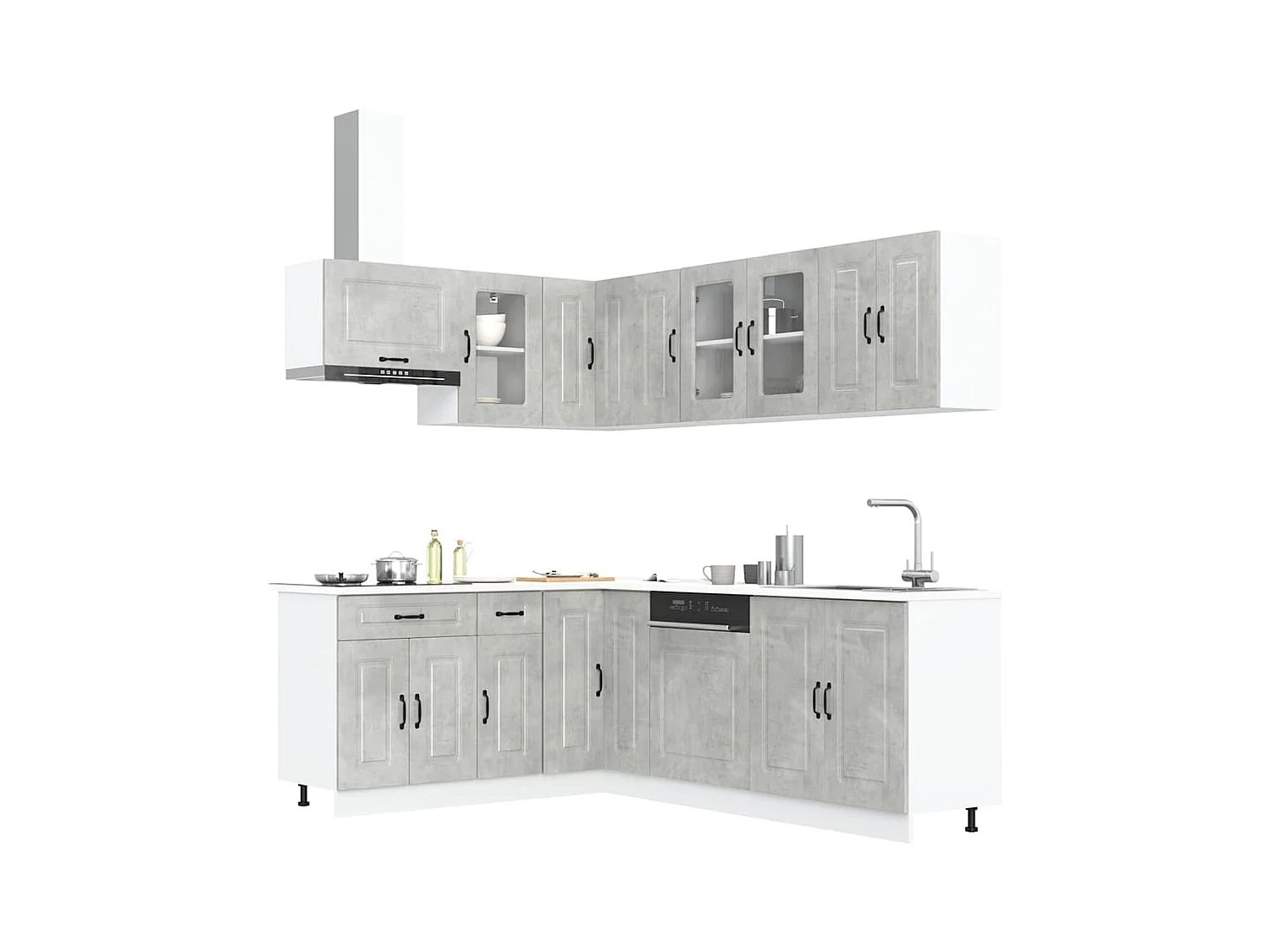 Ensemble d'armoires de cuisine 11 pcs Kalmar bois d'ingénierie
