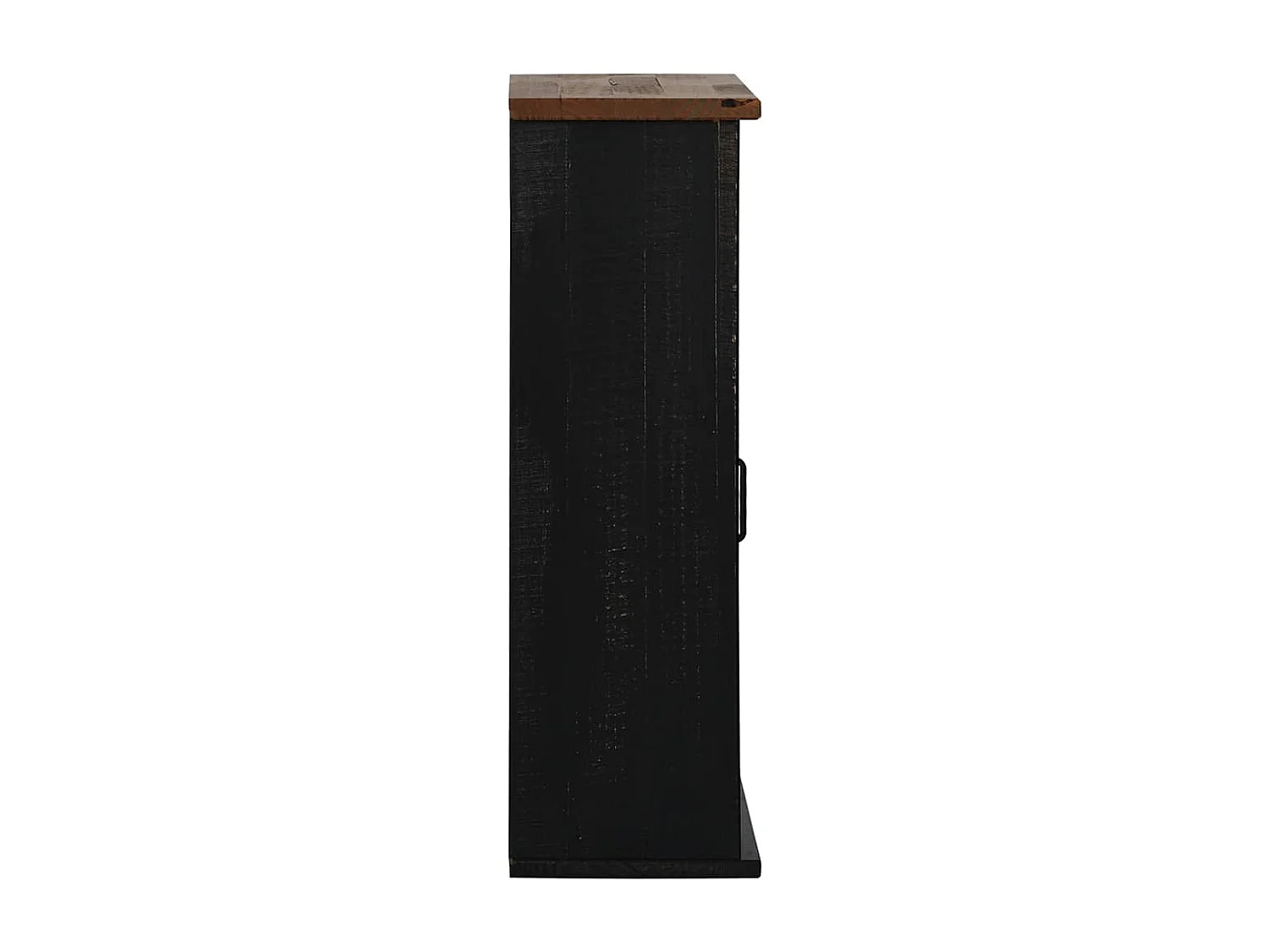 Armoire suspendue HALDEN porte coulissante noir 49x22,5x70 cm