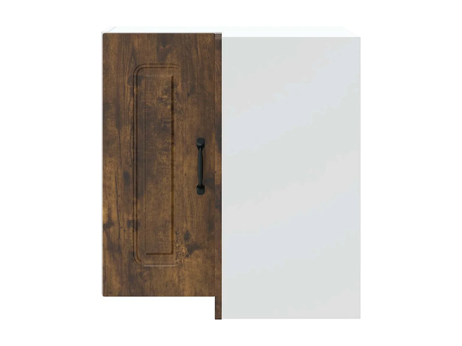 Armoire murale d'angle de cuisine Kalmar chêne fumé